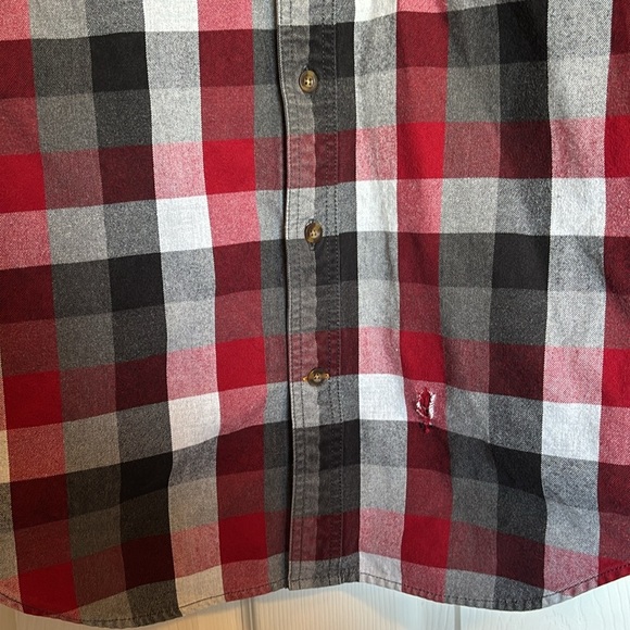 Carhartt men’s plaid original fit flannel shirt jacket size medium - Picture 4 of 9